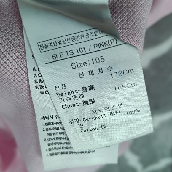 Louis Castel Golf Polo Shirt Long Sleeve Pink Large - Picture 10 of 10